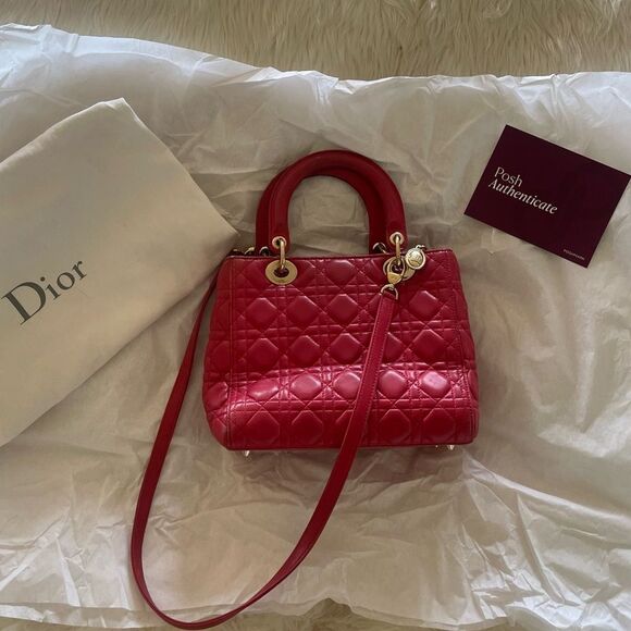 Red lady DIOR bag - Picture 7 of 16